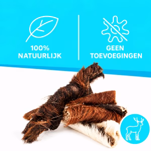 Hertenhuid met vacht